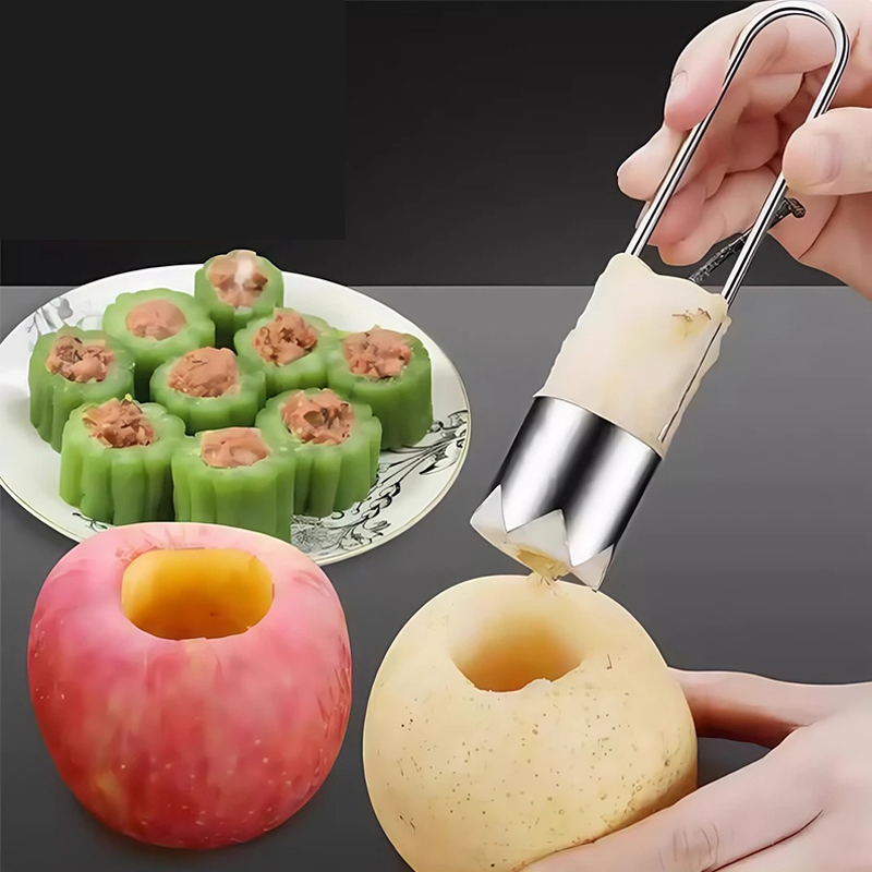 Kitchen Home Gadgets - ผลไม้สแตนเลส Core Remover Apple Pear Bell