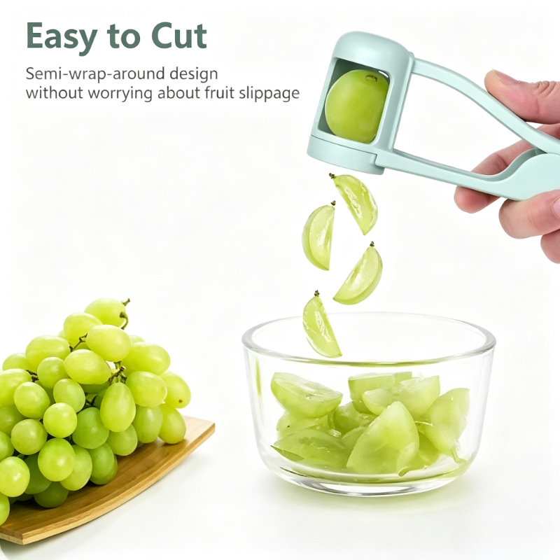 Kitchen Gadgets In China - ที่ตัดมะเขือเทศ ที่หั่นองุ่น ที่แยกผลไม้ เช่น เชอร์รี่ อุปกรณ์ทำสลัด