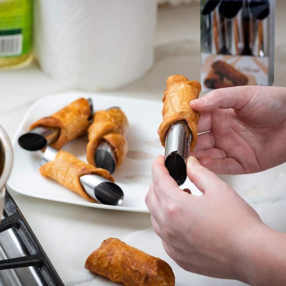 Kitchen Gadgets Youtube - แม่พิมพ์คานอลี 6 ชิ้น/ชุด ทำจากโลหะ อุปกรณ์ทำขนม เครื่องมือทำเบเกอรี่