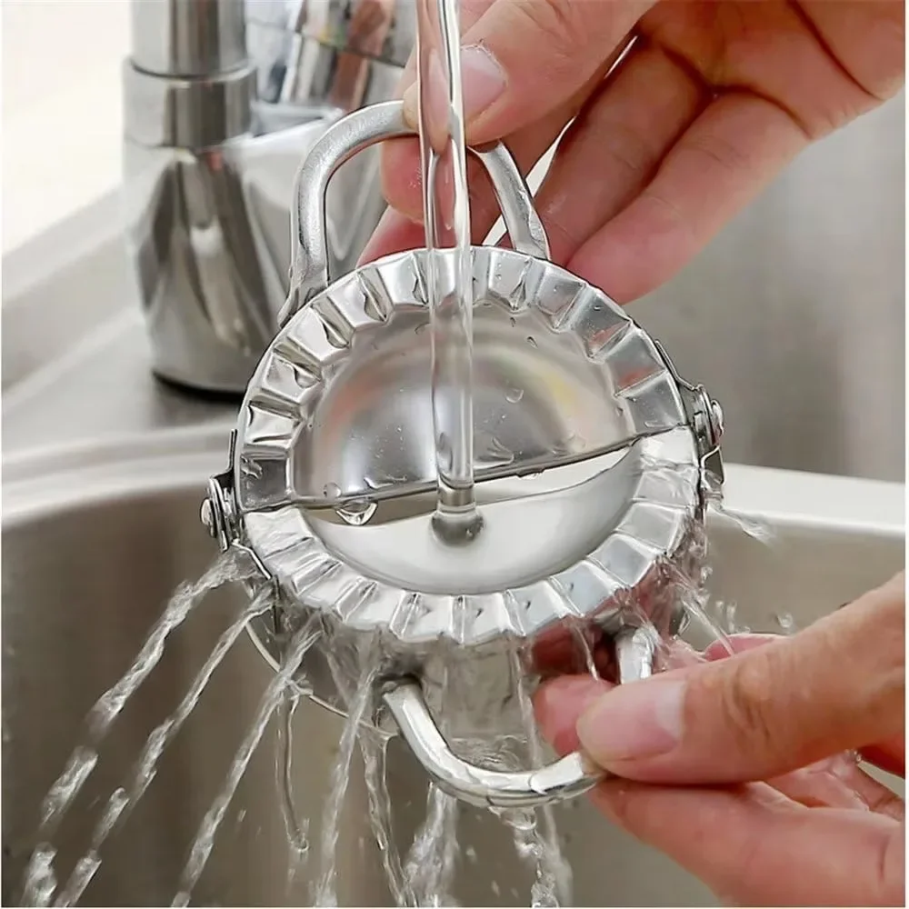 Kitchen Gadgets Ninja - เครื่องทำเกี๊ยวสแตนเลสแบบใช้มือ ขนาด 9.5/12.5/15.8 ซม. เป็นมิตรกับสิ่งแวดล้อม อุปกรณ์ทำขนมในครัว