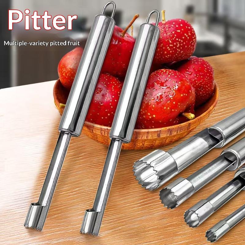 Kitchen Home Gadgets - ที่คว้านเมล็ดผลไม้ 4 ชิ้น อุปกรณ์ครัว สแตนเลส เครื่องมือทำครัว