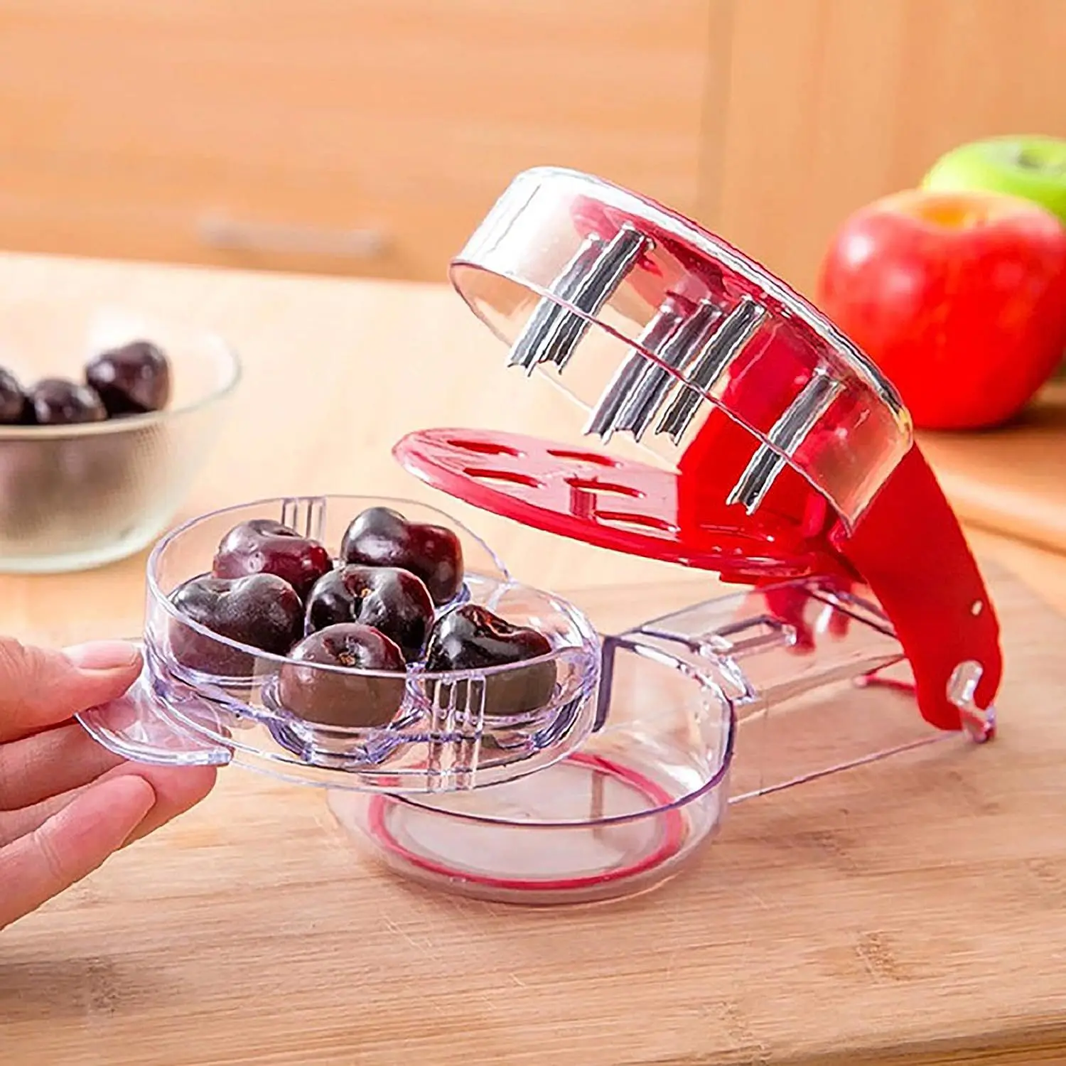 Kitchen Gadgets In China - วันที่สีแดง Pitting Remover ใหม่อุปกรณ์ในครัวเรือนกด-ประเภท Cherry PIT