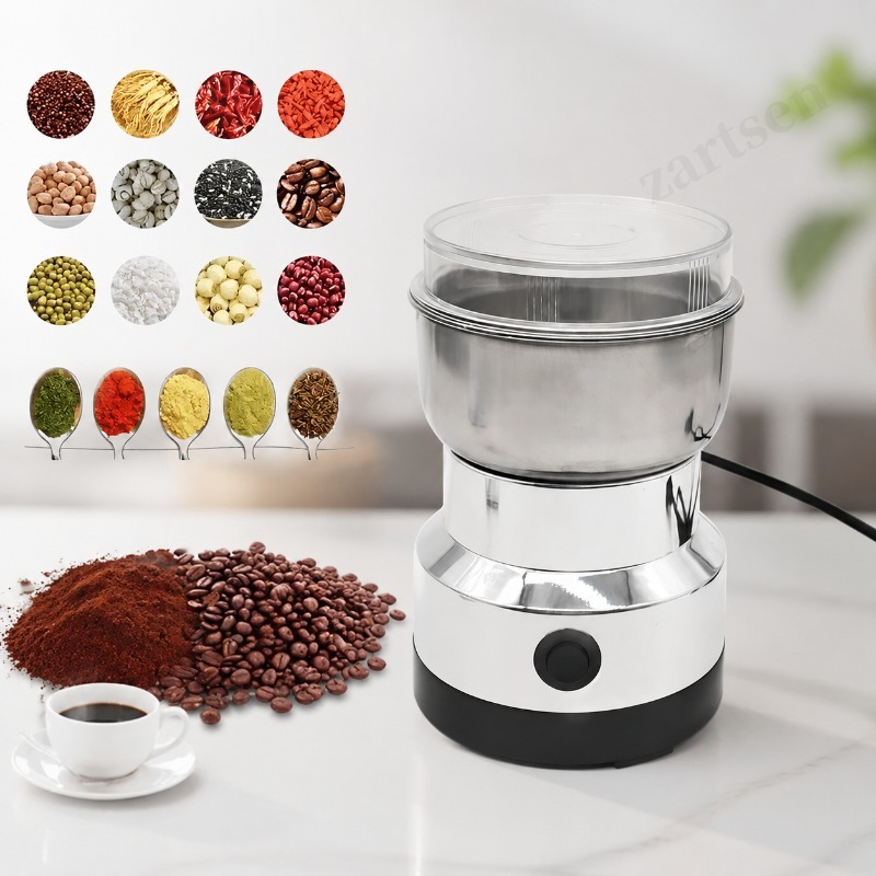 Kitchen Home Gadgets - เครื่องบดอเนกประสงค์ในครัว 4 ใบมีด บดธัญพืช บดกาแฟ เครื่องบดกาแฟไฟฟ้าสำหรับใช้ในบ้าน