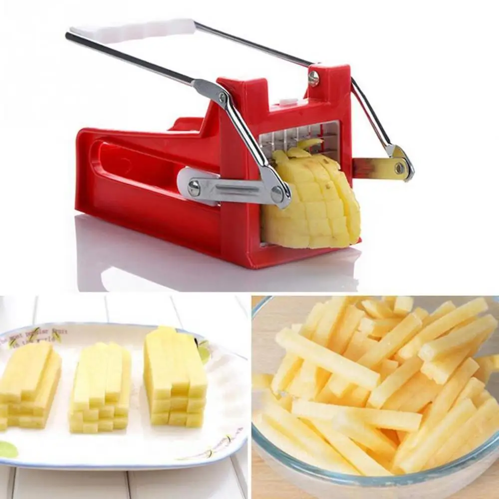 Kitchen Gadgets In China - เครื่องตัดทอดฝรั่งเศสผลไม้เครื่องตัดมันฝรั่งผักชิปเครื่องตัดแถบพร้อมใบมีดสแตนเลส Gadgets ครัว