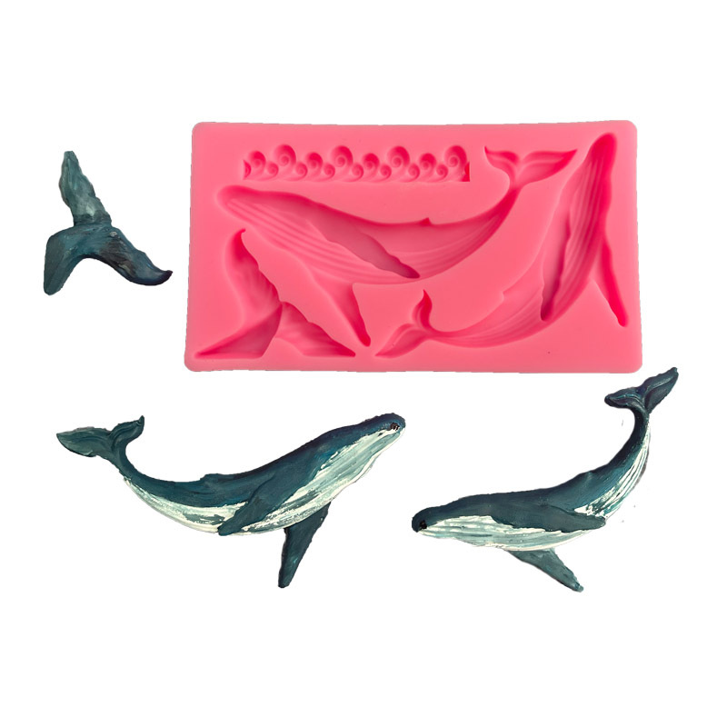 Kitchen Gadgets Ninja - ปลาวาฬ DIY ซิลิโคนแม่พิมพ์ Ocean Series Fondant