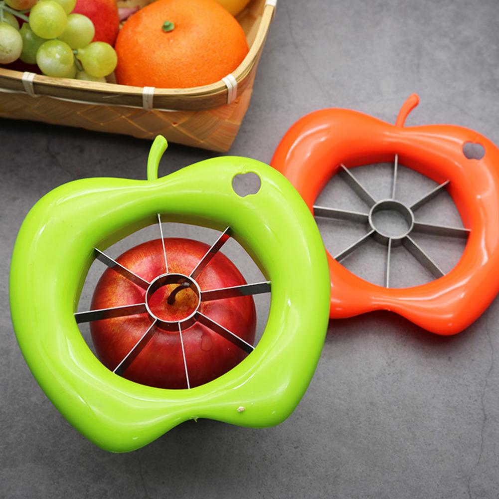 Apple Corer Slicer - ที่คว้านและหั่นแอปเปิ้ลพร้อมใบมีดสแตนเลส ตัวแบ่งผลไม้ 8 ส่วน สำหรับแอปเปิ้ล ลูกแพร์