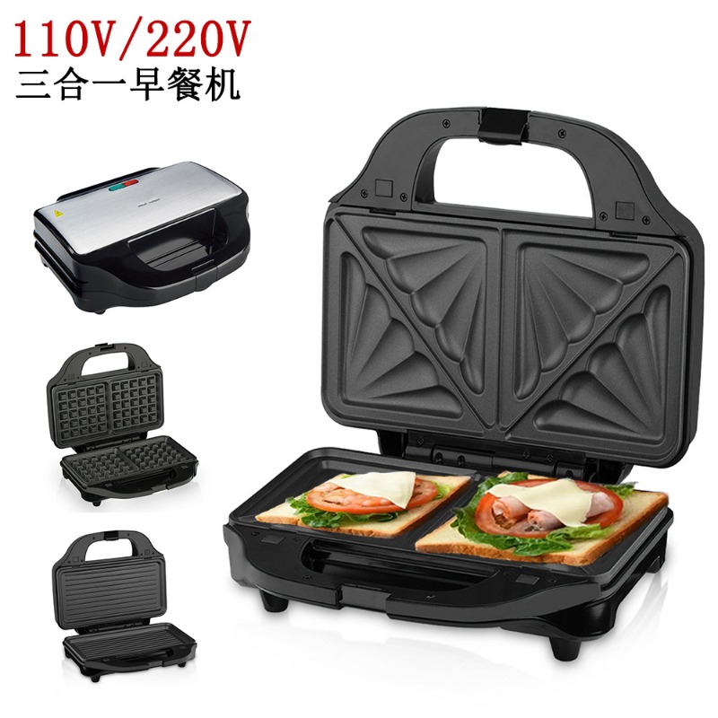 Breakfast Sandwich Maker - เครื่องทำแซนวิช 3 in 1 ขนาดใหญ่ 110V
