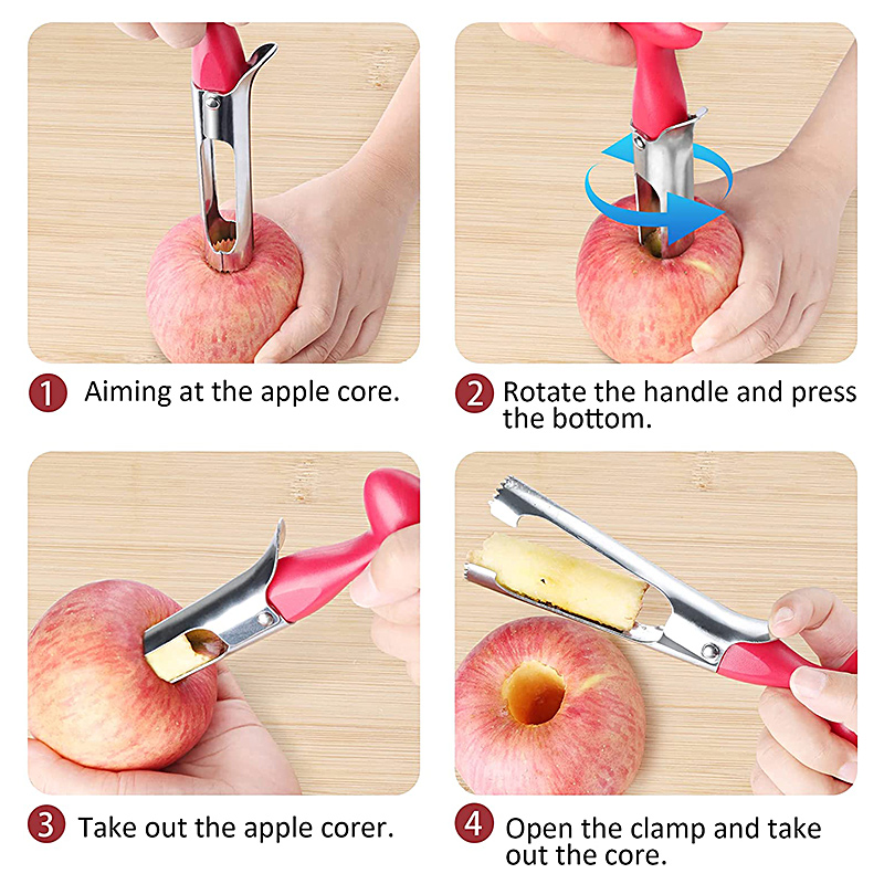 ที่คว้านเมล็ดแอปเปิ้ลแบบพรีเมี - Apple Corer Slicer บทวิจารณ์และราคา