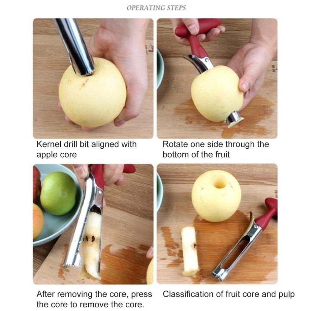 ที่คว้านแกนแอปเปิ้ล สแตนเลส คม - Apple Corer Slicer บทวิจารณ์และราคา