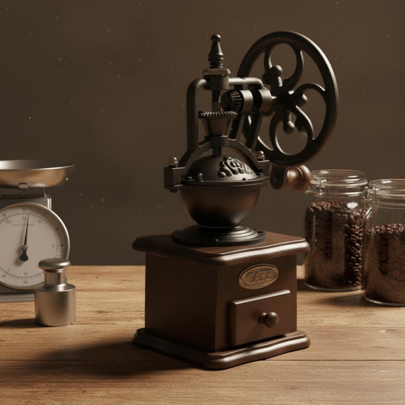 เครื่องบดกาแฟแบบหมุนมือ วัสดุเ - Kitchen Gadgets Vintage บทวิจารณ์และราคา