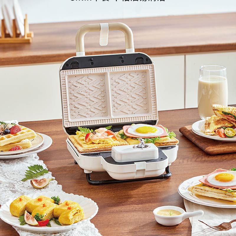 เครื่องทำแซนด์วิชไฟฟ้า750วัตต์ - Breakfast Sandwich Maker บทวิจารณ์และราคา