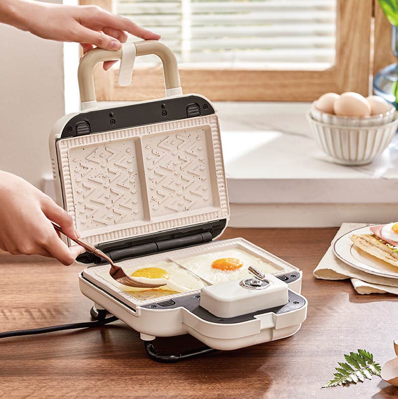 เครื่องทำแซนด์วิชไฟฟ้า750วัตต์ - Breakfast Sandwich Maker บทวิจารณ์และราคา