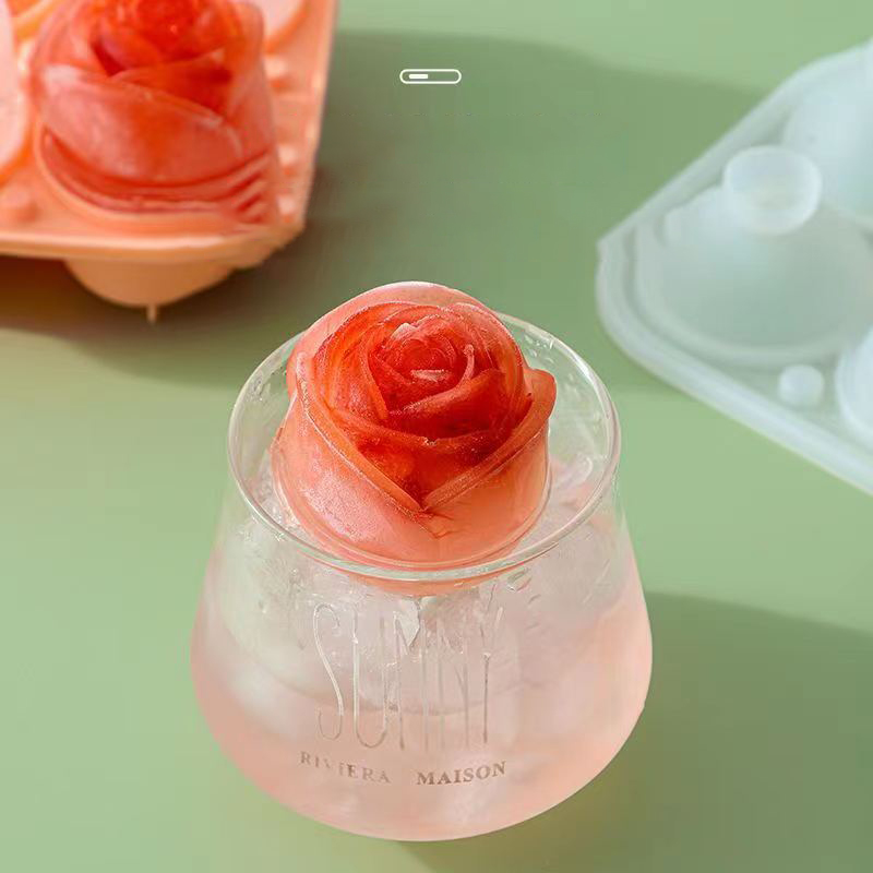 3D Rose Ice แม่พิมพ์ 4 หลุม Ic - Kitchen Gadgets Ninja บทวิจารณ์และราคา