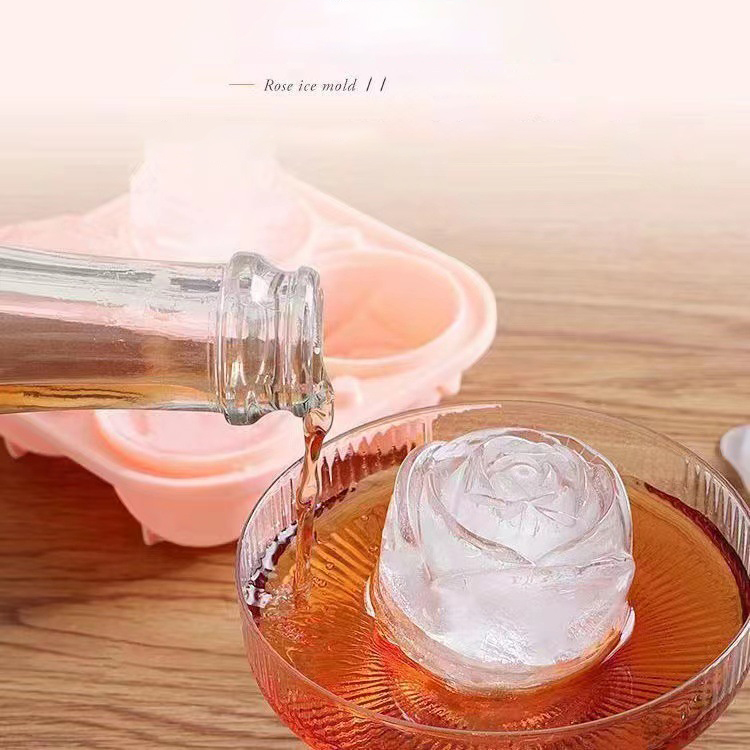 3D Rose Ice แม่พิมพ์ 4 หลุม Ic - Kitchen Gadgets Ninja บทวิจารณ์และราคา