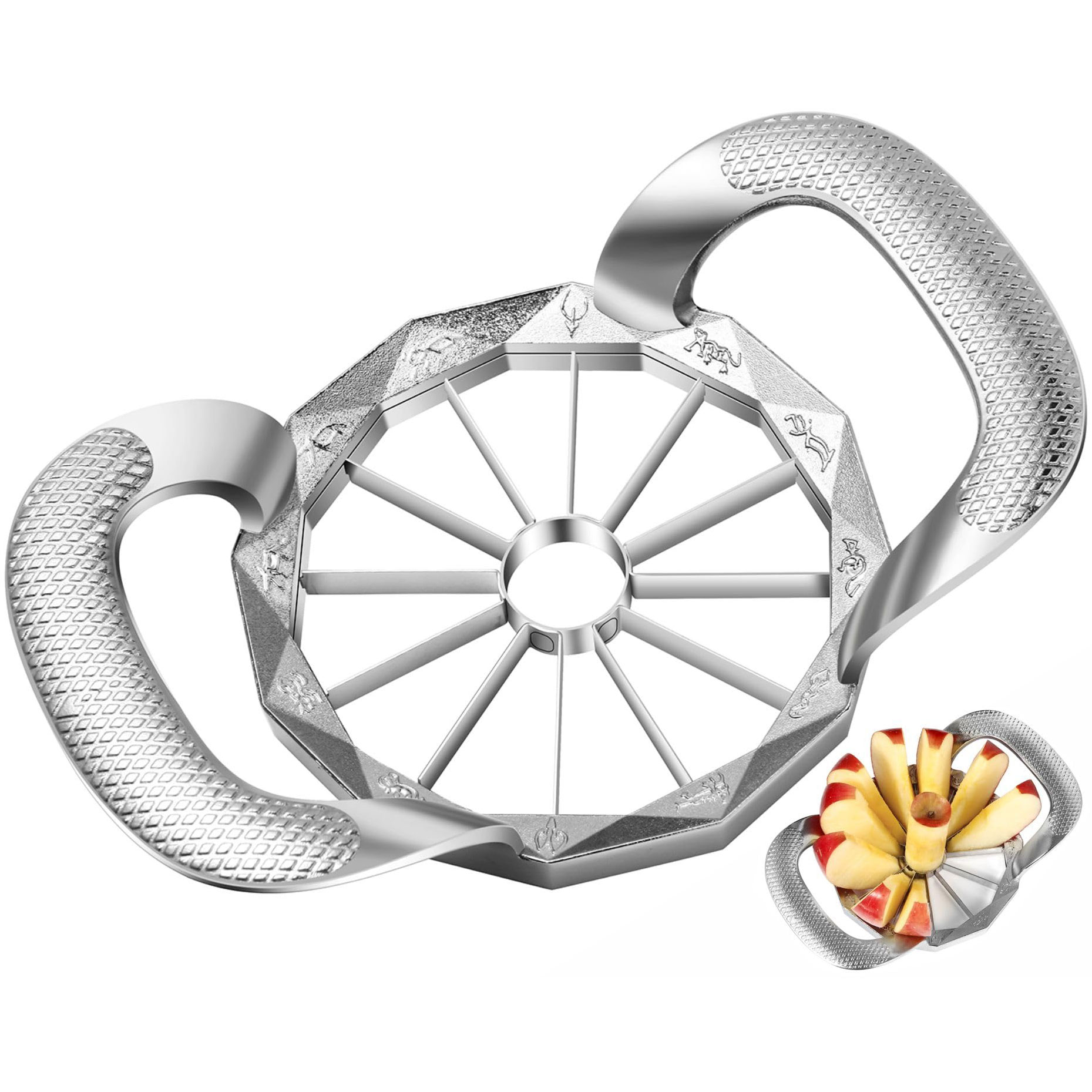 เครื่องตัดผลไม้สแตนเลส 12 ใบมี - Apple Corer Slicer บทวิจารณ์และราคา