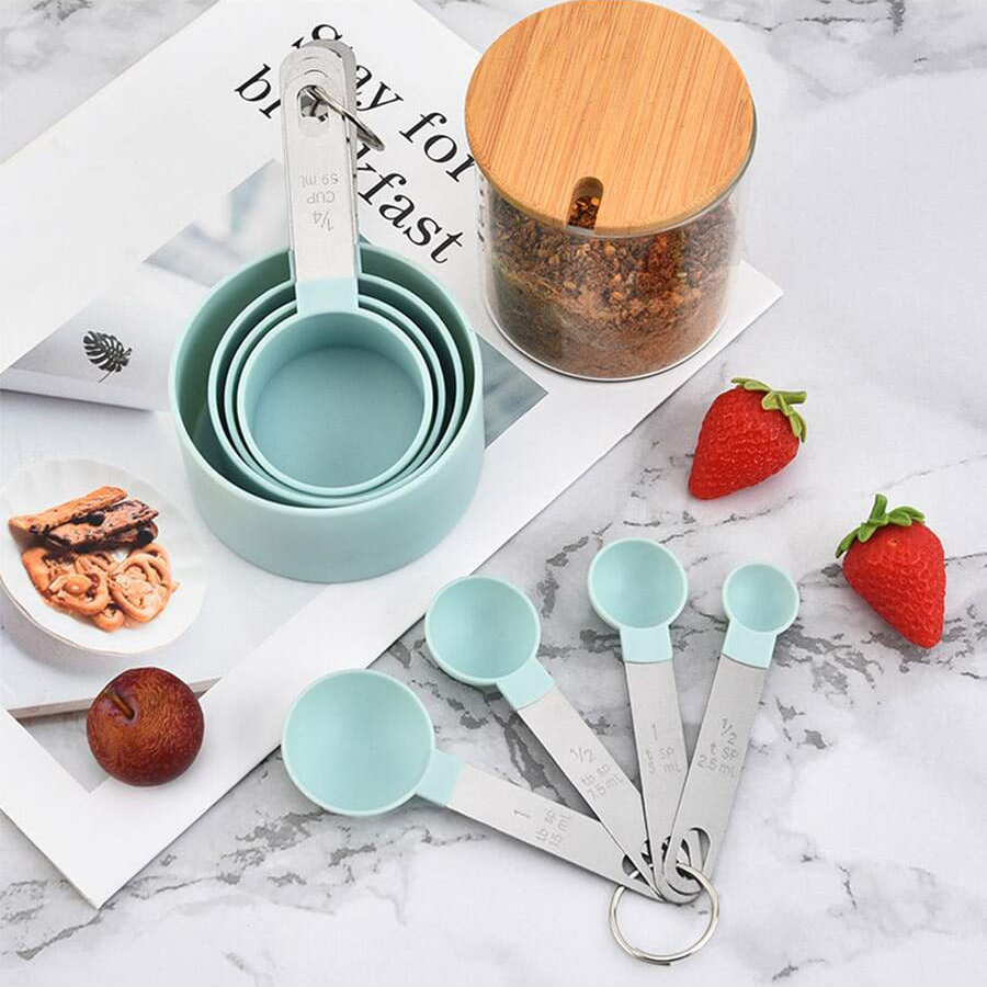 4 ชิ้น/8 ชิ้นถ้วยตวงพลาสติกชุด - Kitchen Gadgets Ninja บทวิจารณ์และราคา