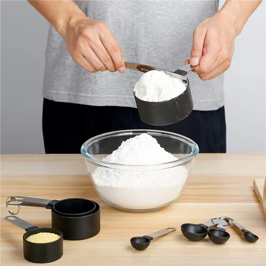 4 ชิ้น/8 ชิ้นถ้วยตวงพลาสติกชุด - Kitchen Gadgets Ninja บทวิจารณ์และราคา