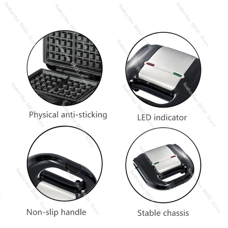 เครื่องทำแซนด์วิช โดนัท วาฟเฟิ - Breakfast Sandwich Maker บทวิจารณ์และราคา