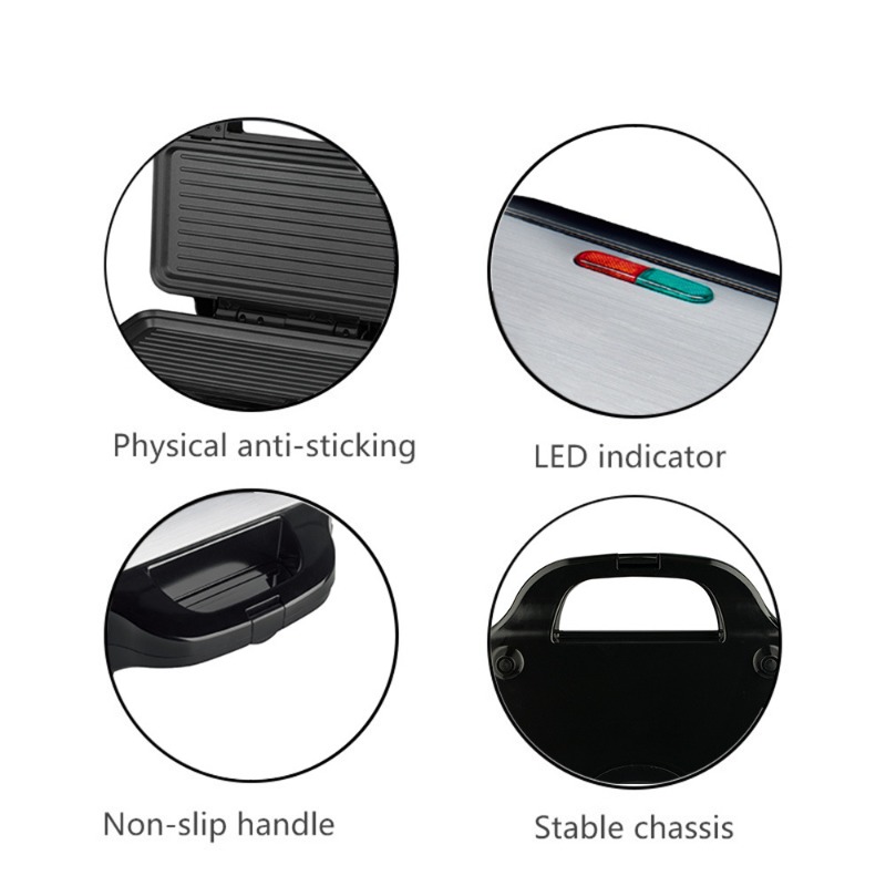 เครื่องทำแซนวิช 3 in 1 ขนาดใหญ - Breakfast Sandwich Maker บทวิจารณ์และราคา